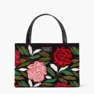 Kate Spade ,Sam Icon ROSE GARDEN, VELVET, Small Tote, used